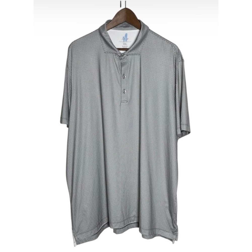 Johnnie-O Featherweight Polo Shirt Mens XXL Grey Performance Golf UPF50